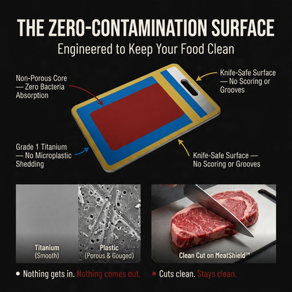 MeatShield™ Titanium Cutting Board