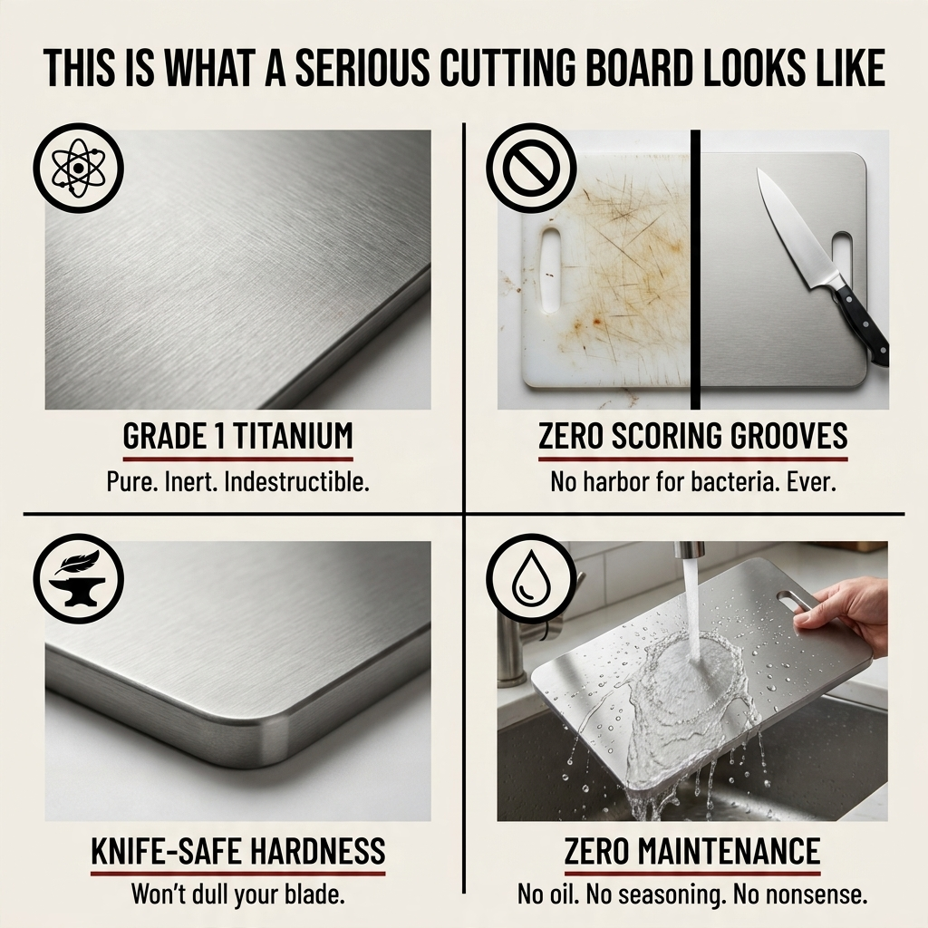 MeatShield™ Titanium Cutting Board